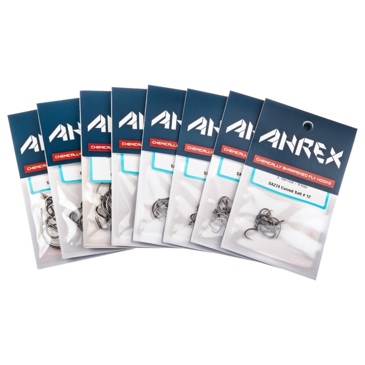 Ahrex Sa274 Curved Salt #1 Saltwater Fly Tying Hooks